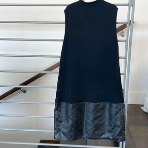 Never worn Bailey 44  Mock Neck Tunic Dress with Pleather Bottom Detail.